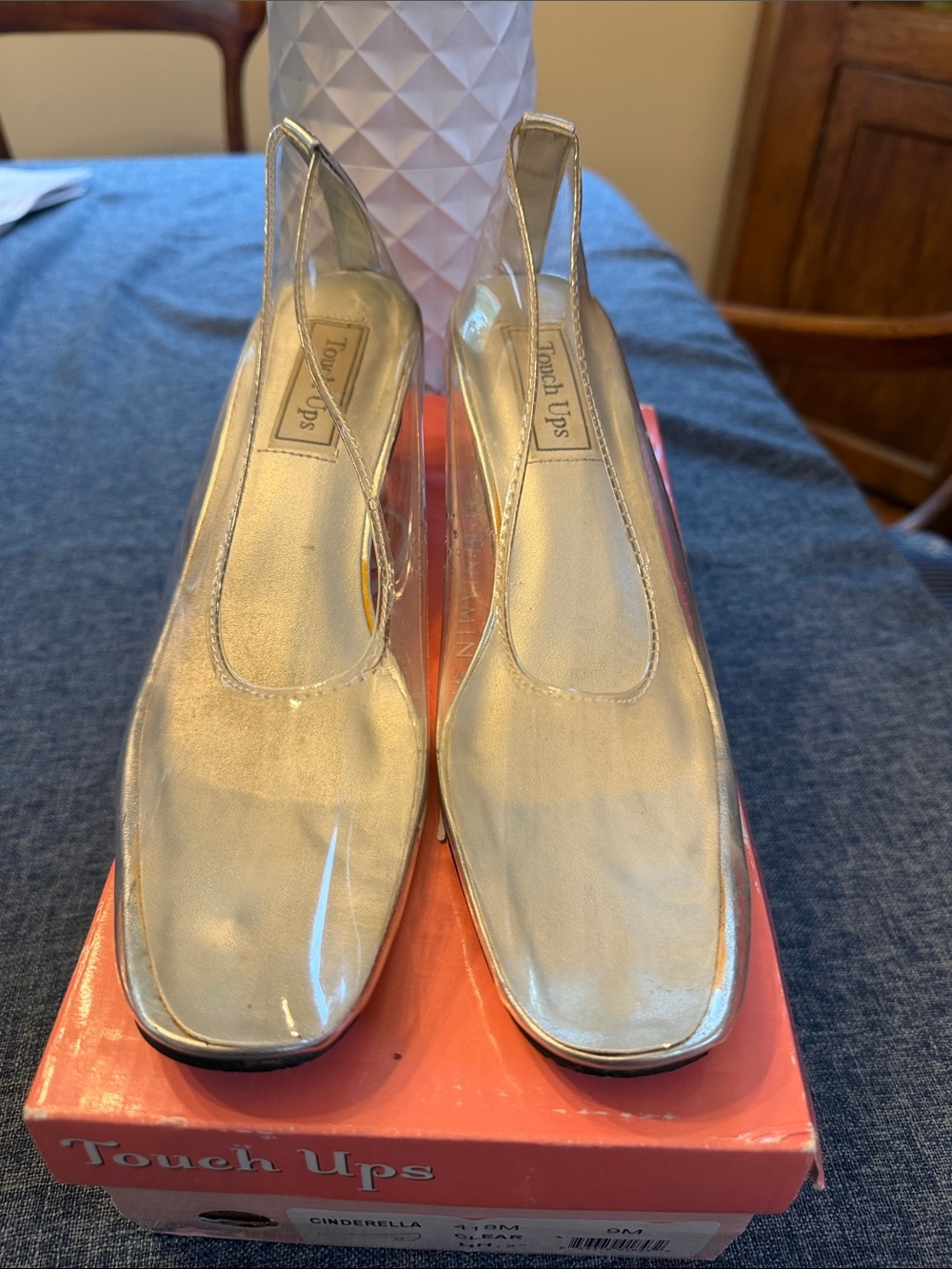 Touch Ups Metallic Gold Slingback Mules